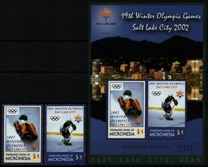 Micronesia 2002 - Mi-Nr.o 1328-1329 y Bloque 111 ** - Estampillada sin montar o nunca montada - Olympia - Imagen 1 de 1