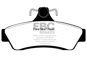 EBC Ultimax Bremsbeläge hinten für Holden (Aus/NZ) Commodore (VT) 5 (97 > 00) - Bild 1 von 1