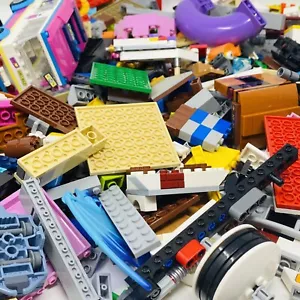 Genuine Lego Bundle 1kg-1000 pieces Mixed Bricks ! Pieces + 3 MINIFIGURES !!!! - Picture 1 of 10