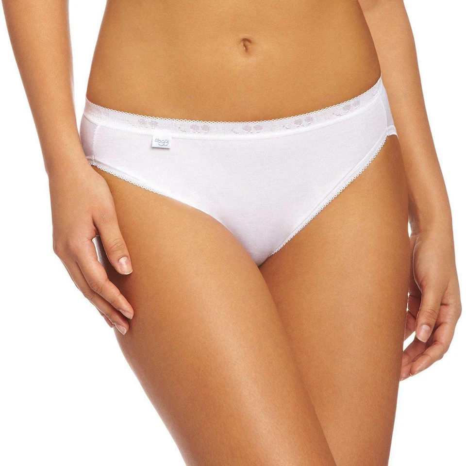 4 Paquete Mujer Sloggi Básico + de Algodón Tai Braga Blanco o Negro - Imagen 1 de 1