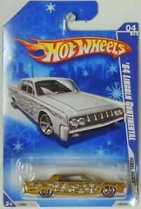 2009 Hot Wheels '64 Lincoln Continental Snowflake Card Gold 140/190 #4 P2460