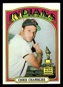 1972 Topps Chris Chambliss #142 EX Cleveland Indians Rookie - Picture 1 of 2