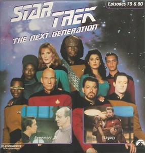 Star Trek The Next Generation Laserdisc 79&80 Remember Me/Legacy Laserdisc - Picture 1 of 2
