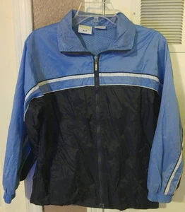 Youth Citi Club Hooded Zipper Windbreaker Jacket - Size XL - Blue - Picture 1 of 4