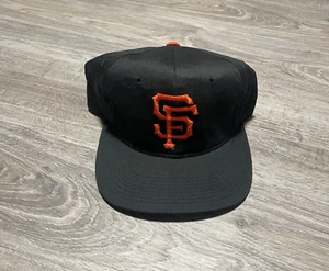 Vintage San Francisco Giants MLB Plain Logo Pro Model Deadstock SnapBack Hat Cap - Picture 1 of 6