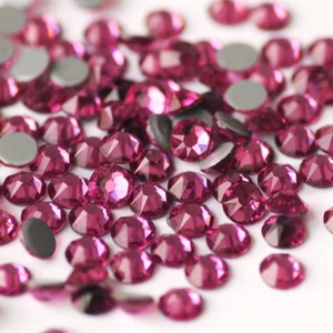 2088 Hotfix Crystals Strass Rhinestones Flat Back Glass Stones HotFix Iron On  - Picture 1 of 73