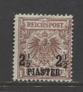 Germany 1889 offices in TURKEY 2½ Piaster early mint*, $ 480.00 - Picture 1 of 1