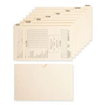 Smead Mortgage Folder Dividers, Pre-Printed, Legal Size, Manila (SMD78278) - Image 1 of 4