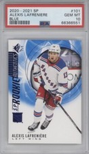 PSA 10 - ALEXIS LAFRENIERE 2020-21 Upper Deck SP BLUE ROOKIE RC Rangers #101