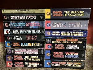 16 Book Lot David Weber Paperback Science Fiction Baen Honor Series - Picture 1 of 5