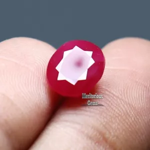 Piedra preciosa suelta de bixbite de berilo rojo natural de Utah certificado 3,85 quilates - Imagen 1 de 5