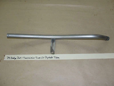 OEM 74 Dodge Dart L6 INLINE STRAIGHT 6 TRANSMISSION TRANS OIL DIPSTICK TUBE - Image 1 of 4