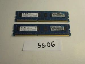 Elpida LOT of 2X4GB=8Gb PC3-10600 1333Mhz DDR3 DESKTOP MEMORY RAM (5506) - Picture 1 of 2