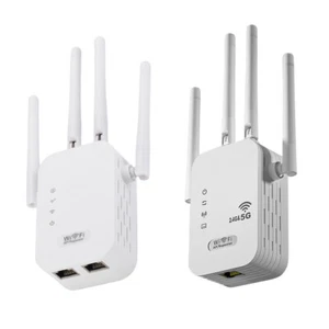 1200Mbps Wi-Fi Signal Booster with WAN/LAN Port Dual-Band 2.4GHz/5GHz for Home - Afbeelding 1 van 18