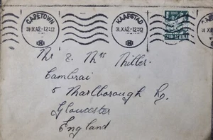 Stamp Addressed Envelope From Capetown Postmark 31 October 1942 - Picture 1 of 3