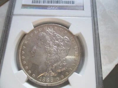 1886 P Morgan Silver Dollar NGC MS64PL - Image 1 of 4