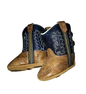 Old West Poppets Cowboy Boots Size 0.0 - Picture 1 of 7
