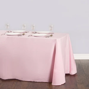 8 Rectangular 90"x156" inch Polyester Tablecloth 6ft Banquet Cover 18 COLORS USA - Picture 1 of 23