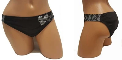 Lucky Nuevo Negro Para Mujer Talla S Pequeño 4 6 Traje de Baño Bikini Parte Inferior $58 4421-S Foto 1 de 3