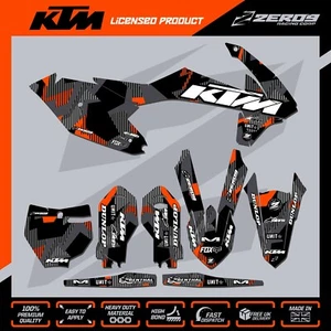 KTM 85 MOTOCROSS GRAPHICS MX GRAPHICS KIT DECALS STICKERS SX 85 LAZR BLK/ORG - Picture 1 of 3