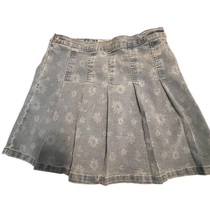 Girl's Light Denim Skirt flowers by Free Assembly Size L - Picture 1 of 3