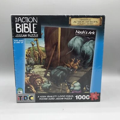 The Action Bible 1000 Piece Jigsaw Puzzle Noah's Ark TDC NEW SEALED - S9-3-4 - Image 1 of 4