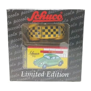 Schuco 1:90 Yellow & Black Taxi VW Volkswagon Beetle Diecast Piccolo 01268 - Picture 1 of 9