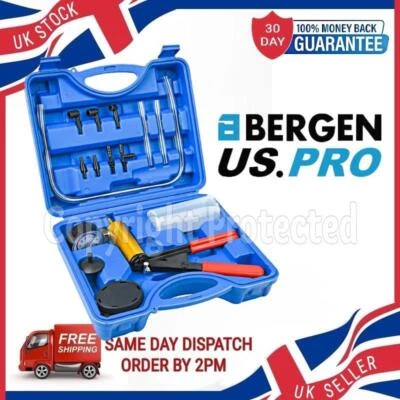US PRO BOMBA DE VACÍO MANUAL SUJETADOR PURGA DE FRENO JUEGO PURGA COCHE MOTO KIT DE SANGRADO