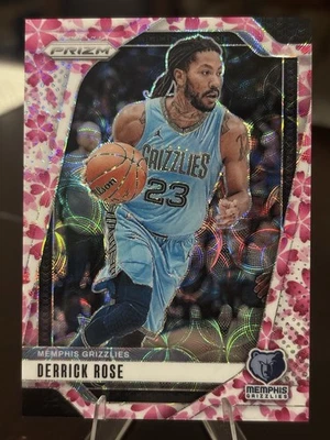 2024-25 Panini Prizm Derrick Rose #53 Choice Cherry Blossom Prizm/20 Drose Foto 1 de 2