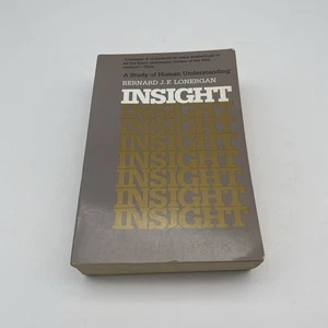 Insight: A Study of Human Understanding by Bernard J.F. Lonergan 1978, Paperback - Picture 1 of 10