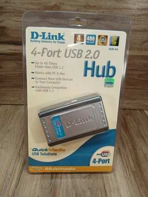 D-Link DUB-H7 7-Port USB 2.0 Hub External High Speed Expansion Hub  - Image 1 of 4