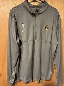 Denver Nuggets Nike XL 2023 Player Issue Warm Up Dry Fit 1/4 Zip (T) - Picture 1 of 6