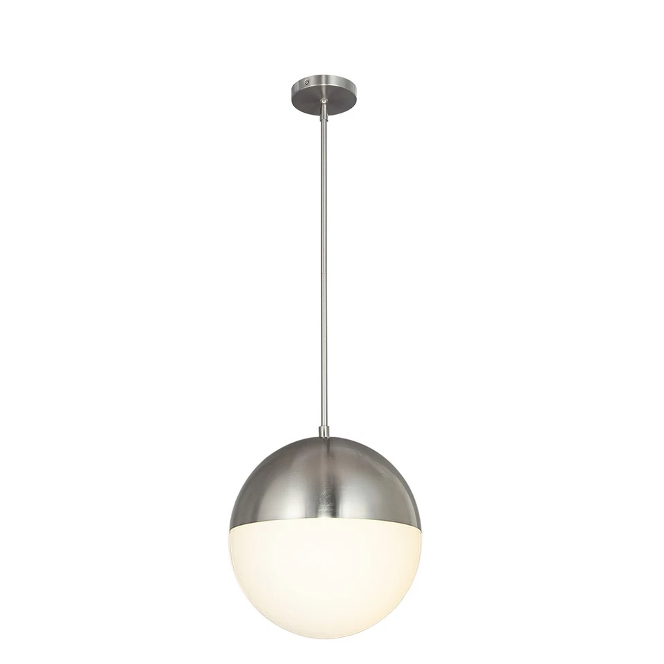 Justice Design Group FSN-4152-OPAL Fusion 3 Light 14"W Pendant - Nickel - Image 1 of 1