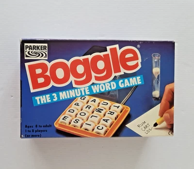 Vintage Boggle The 3 Minute Word Game - Parker (1992) 1-8 Players, Ages 8+ - Image 1 of 4