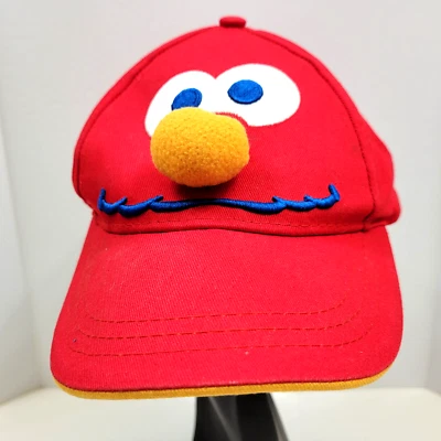 芝麻街 Elmo 青年帽 Adj 刺绣红色 100% 棉 — 第 1/4 张图片