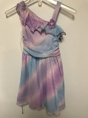 IZ Amy Byer 连衣裙蓝色紫色 10 码  — 第 1/4 张图片