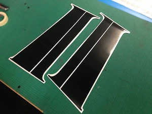 VW T5/T6 Transporter B Pillar Decal Sticker Gloss Black Vinyl *NEW* - Imagen 1 de 3