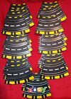 27 Piece Artin 1:43 Curved YELLOW DOTTED 2 lane Slot Car Race Track M101-1A New 