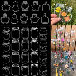20Pcs Transparent Dried Flower Bookmark Handmade Natural Dried Flower Bookmarks - Picture 1 of 24