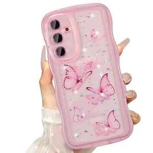 Glitter Bling Butterfly Case For Samsung Galaxy S25 Ultra S24 S23 FE S22 S21 - Picture 1 of 12