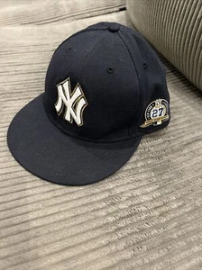 New York Yankees 2009 27 Champions MLB Baseball New Era Hat Fitted Cap 7 5/8 Nny - Picture 1 of 8