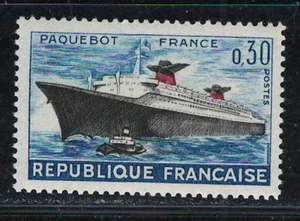 FRANCE 1961 Very Fine  MNH Stamp Scott # 1018 Liner France - Picture 1 of 2