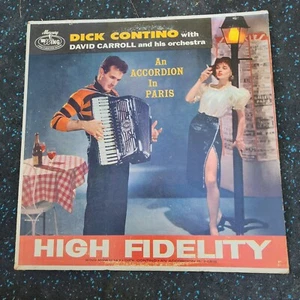Dick Contino 1956 Vinyl LP Record An Accordion In Paris  - Imagen 1 de 5