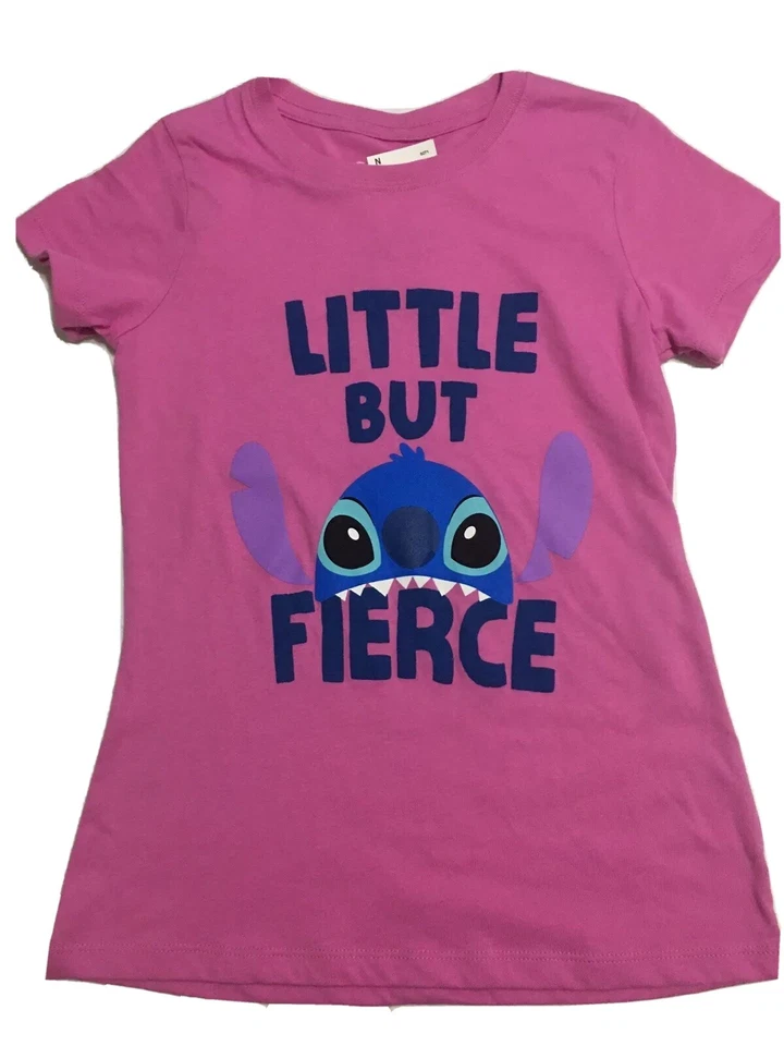 Self Esteem Youth Girls T-Shirt "Little But Fierce" Size Medium  - Image 1 of 1
