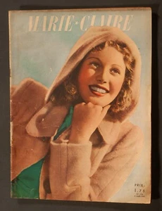 'MARIE-CLAIRE' FRENCH VINTAGE MAGAZINE 8 MARCH 1940 - Picture 1 of 3