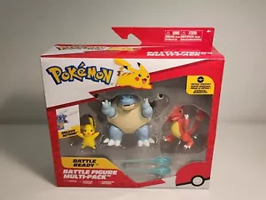 Figura de batalla Pokémon paquete múltiple de 3 pulgadas (Pikachu, Blastoise, Charmeleon) - ¡NUEVA! - Imagen 1 de 5