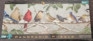 Rompecabezas Buffalo Games PANORAMIC - Hautman Brothers = Winter Songbirds Nuevo - Imagen 1 de 1