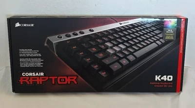 Cosair Raptor K40 Gaming Keyboard NEW - Image 1 of 4