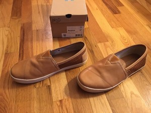 toms leather trainers