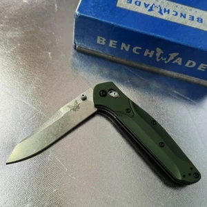 Benchmade 940 Osborne CPM-S30V Stainless Steel Green Aluminum Folding Knife New - Picture 1 of 9